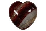 1.5" Polished Banded Carnelian Agate Hearts - Photo 3